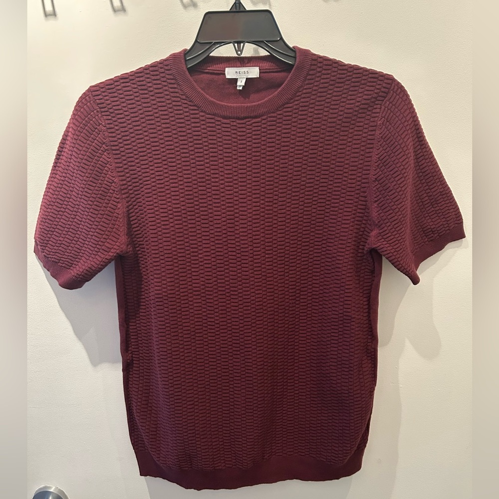 Reiss Men’s Short Sleeve Sweater